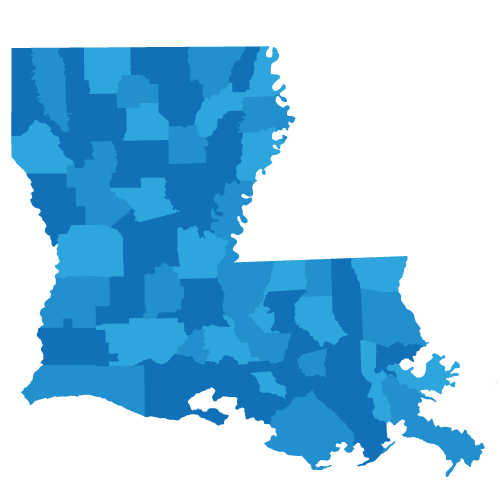 Map of Louisiana